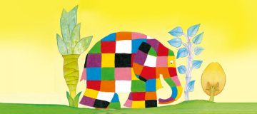 Il·lustracio de l'Elmer per celebrar el Dia de l'Elmer