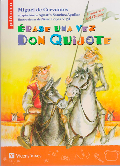 portada de Érase una vez Don Quijote para libros infantiles para viajar