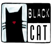 Logo black cat para halloween