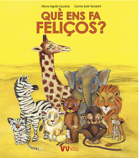 Portada de Què ens fa feliços? a la Fira del Llibre 