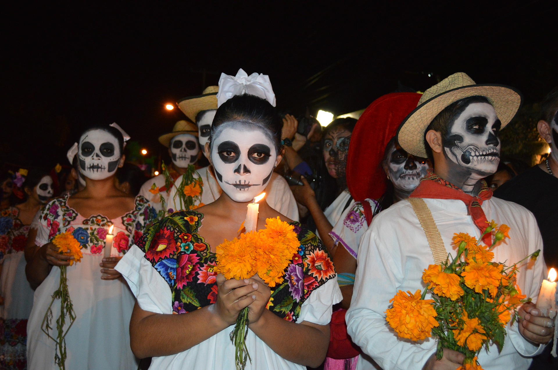 Desfile del Día de los Muertos en México Halloween en el mundo 