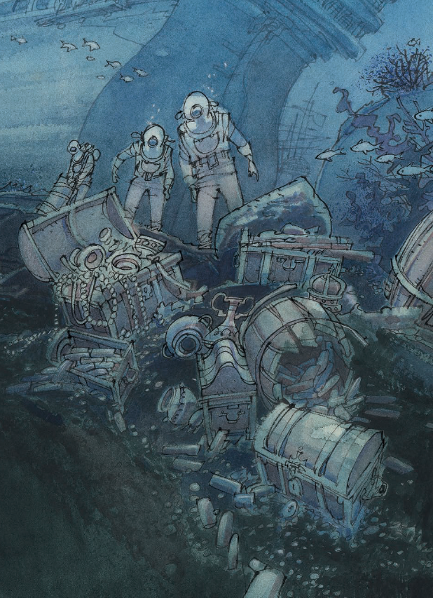 Ilustración de Tha para Veinte mil leguas de viaje submarino