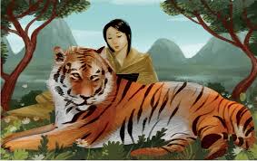 Picture of The woman and the tiger