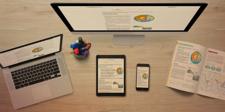 tablet, ordenador, portátil con imagen edubook para aplicaciones de edubook