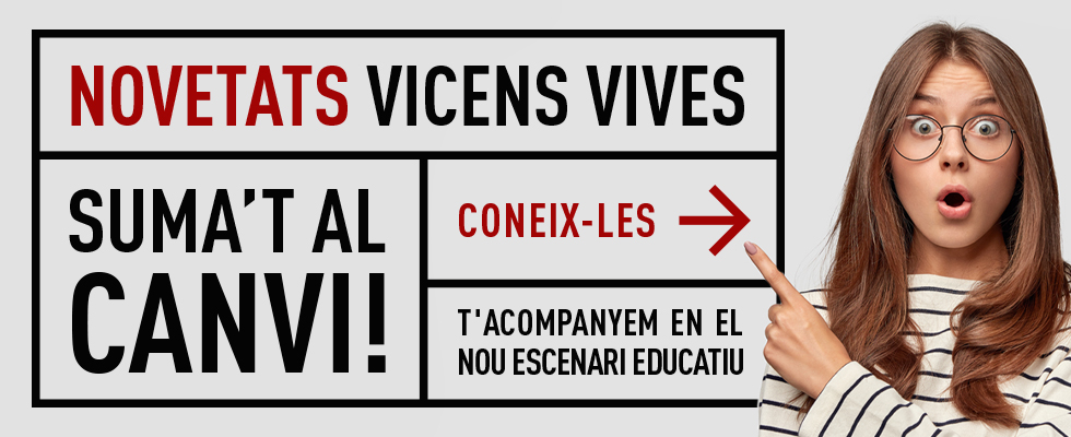 Banner de novetats editorials de Vicens Vices per al nou curs escolar
